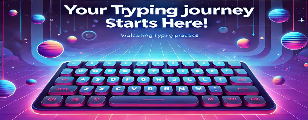 Typing Practice Banner